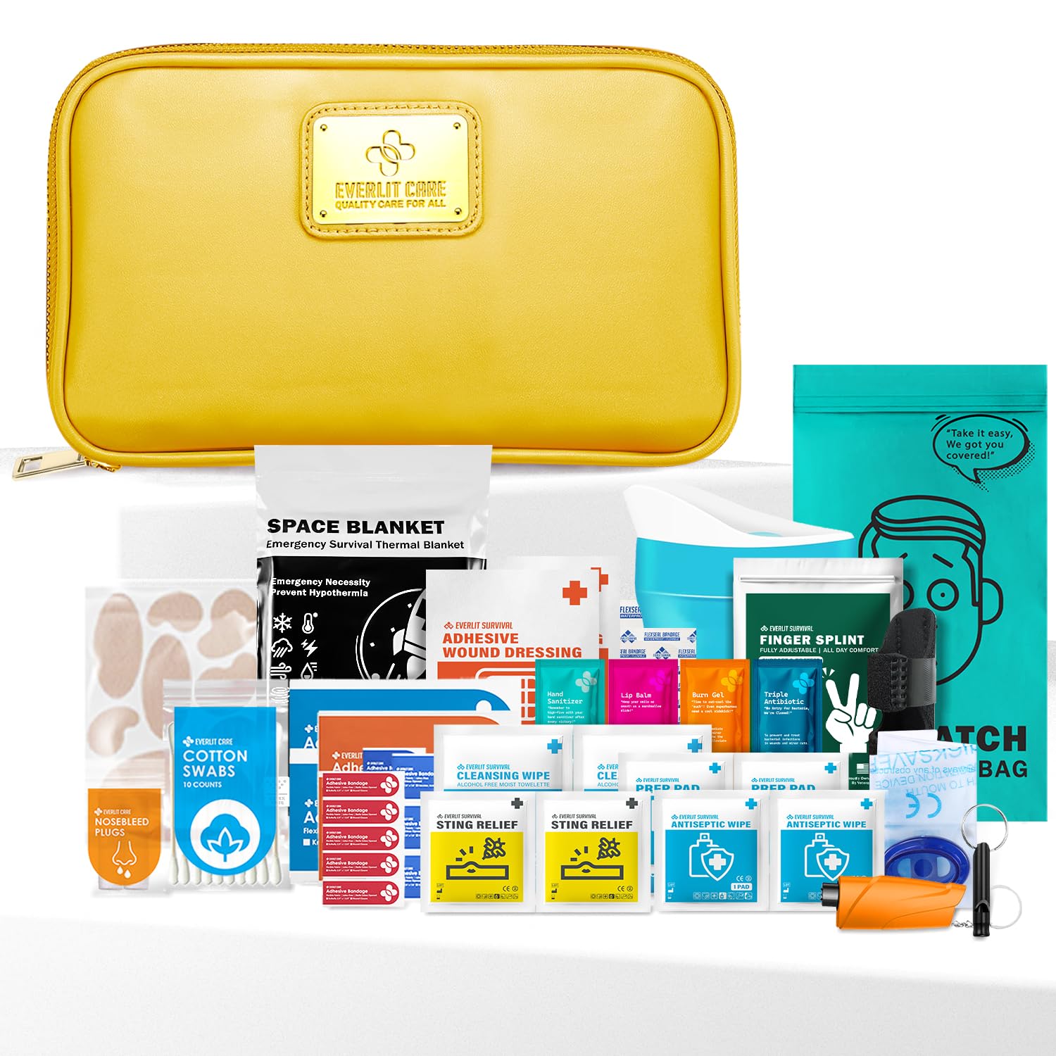 Amazon.com: EVERLIT CARE Car First Aid Kit with Emergency Supplies